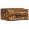 vidaXL Tables de chevet murales 2 pcs bois massif de récupération