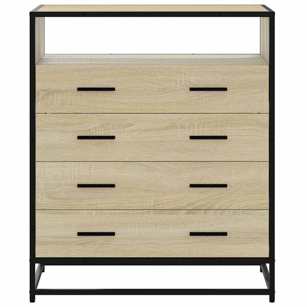 vidaXL Commode chêne sonoma 70x41x83,5 cm bois d'ingénierie
