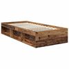 vidaXL Cadre de lit Bois ancien 90 x 200 cm Bois de pin massif