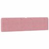 vidaXL Coussin de t&ecirc;te de lit rose 200 cm velours