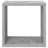 vidaXL &Eacute;tag&egrave;res cube murales 4 pcs Gris b&eacute;ton 26x15x26 cm