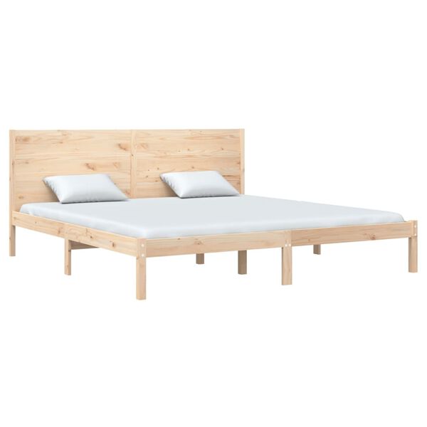 vidaXL Cadre de lit sans matelas 200x200 cm bois massif de pin