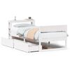 vidaXL Cadre de lit sans matelas blanc 90x200 cm bois de pin massif