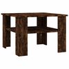 vidaXL Table basse Ch&ecirc;ne fum&eacute; 60x60x42 cm Bois d'ing&eacute;nierie