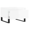 vidaXL Tables basses 2 pcs blanc brillant 50x46x35cm bois d'ing&eacute;nierie