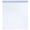 vidaXL Film de fen&ecirc;tre statique d&eacute;poli gris 90x1000 cm PVC