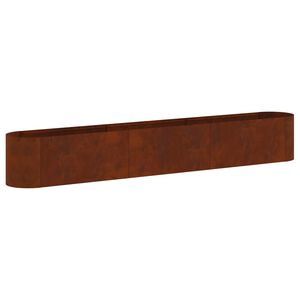 vidaXL Jardin sur&eacute;lev&eacute; Acier patin&eacute; 280 x 40 x 40 cm