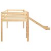 vidaXL Lit mezzanine d'enfants toboggan et &eacute;chelle bois pin 97x208 cm