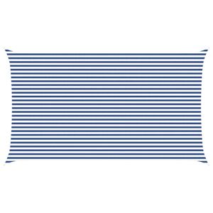 vidaXL Voile d'ombre Bleu et Blanc 7 x 4 m 100 % polyester Oxford