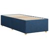 vidaXL Cadre de lit sans matelas bleu 90x200 cm tissu