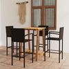 vidaXL Ensemble de bar de jardin 5 pcs Marron