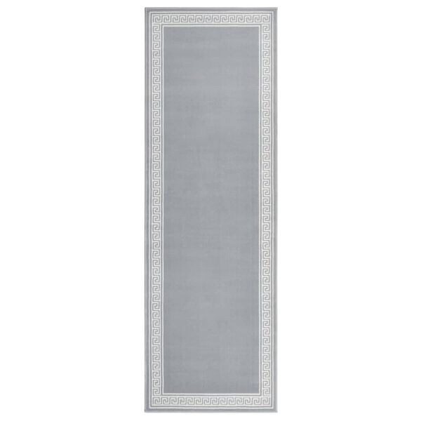 vidaXL Tapis BCF Gris avec motif 60x200 cm