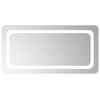 vidaXL Miroir de salle de bain LED Transparent 80 x 40 cm verre tremp&eacute;