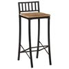 vidaXL Chaises de bar lot de 2 bois de manguier massif brut