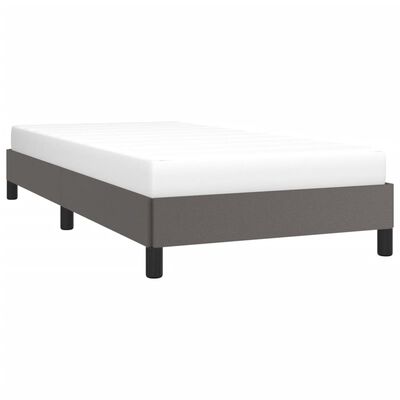 vidaXL Cadre de lit sans matelas gris 90x190 cm similicuir