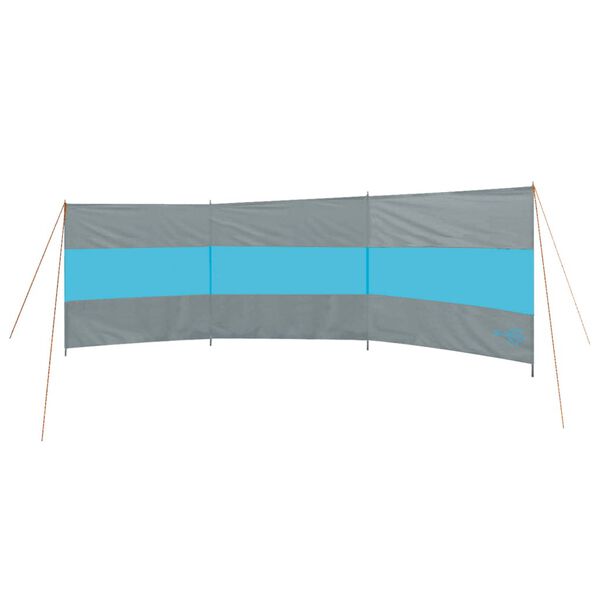 Bo-Camp Brise-vent Brendan 500x140 cm Gris et bleu