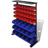 vidaXL &Eacute;tag&egrave;re &agrave; outils de garage Bleu et rouge