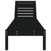vidaXL Chaises longues lot de 2 noir 199,5x60x74 cm bois massif de pin