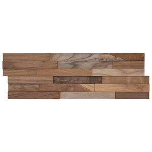 vidaXL Panneaux muraux 10 pc Naturel 56 x 18 x 2 cm