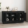 vidaXL Buffet noir 102x35x55 cm bois d'ing&eacute;nierie