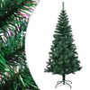 vidaXL Sapin de No&euml;l artificiel pointes iridescentes Vert 150 cm PVC