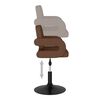 vidaXL Tabouret de bar Marron Tissu