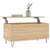 vidaXL Table basse Ch&ecirc;ne sonoma 90x44,5x45 cm Bois d'ing&eacute;nierie