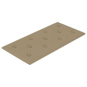 vidaXL T&ecirc;te de lit murale 12 pc Cappuccino Simili cuir