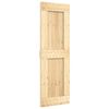 vidaXL Porte coulissante NARVIK Naturel et noir 70 x 210 cm (152,5 cm)