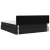 vidaXL Lit avec rangement et LED Noir 160 x 200 cm Polyester
