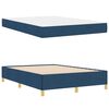 vidaXL Cadre de lit avec matelas Bleu 140 x 190 cm tissu