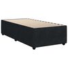 vidaXL Sommier &agrave; lattes de lit avec matelas Noir 90x190 cm Velours