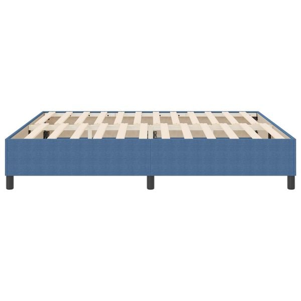 vidaXL Cadre de lit plateforme Bleu 180 x 200 cm tissu