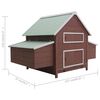 vidaXL Poulailler Marron 157x97x110 cm Bois