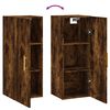 vidaXL Armoire murale ch&ecirc;ne fum&eacute; 34,5x34x90 cm