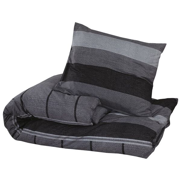 vidaXL Ensemble de housse de couette gris fonc&eacute; 260x220 cm Coton