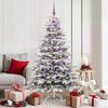 vidaXL Sapin de No&euml;l Artificiel &agrave; Branches Articul&eacute;es Blanc 180 cm