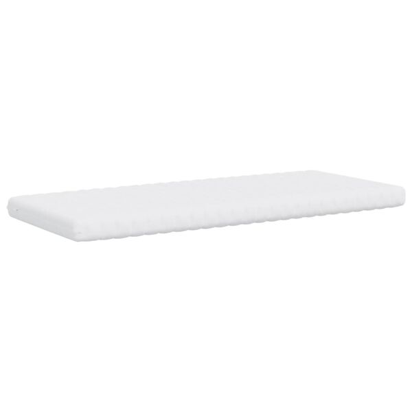 vidaXL Matelas en mousse blanc 80x220 cm 7 zones dureté 20 ILD