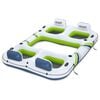 Bestway &Icirc;le flottante Hydro-Force Blanc, Bleu et Vert 302 x 219 cm PVC