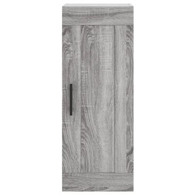 vidaXL Buffet haut Sonoma gris 34,5x34x180 cm Bois d'ingénierie