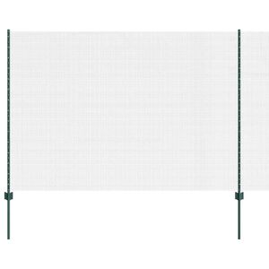 vidaXL Cl&ocirc;ture en fil soud&eacute; avec poteau 25 x 1,5 m (l x h)