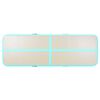 vidaXL Tapis gonflable de gymnastique avec pompe 400x100x10cm PVC Vert