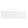 vidaXL Écran de balcon Blanc 120x400 cm Tissu Oxford