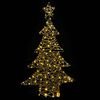 vidaXL Sapin de No&euml;l avec 120 LED Blanc chaud 120 cm Rotin