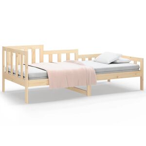 vidaXL Lit de jour sans matelas 90x200 cm bois de pin massif