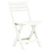 vidaXL Chaises de jardin pliables lot de 2 Plastique Blanc