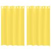 vidaXL Rideaux en voile avec &oelig;illets 2 pcs jaune