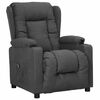 vidaXL Fauteuil Gris fonc&eacute; Tissu