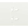vidaXL Bordures de pelouse 50 pcs blanc 10x103 cm acier lamin&eacute; &agrave; froid