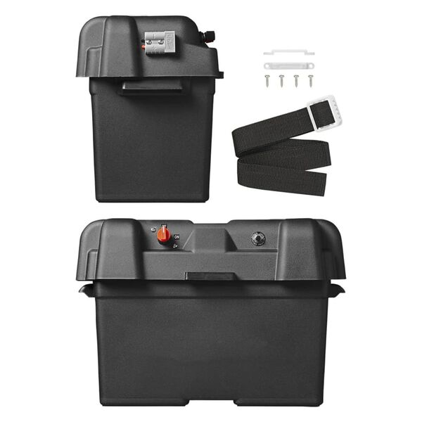 ProPlus Bac &agrave; batterie avec USB et voltm&egrave;tre 35x18x23 cm